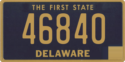 DE license plate 46840