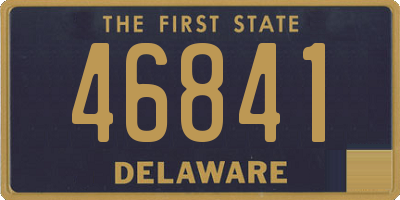 DE license plate 46841