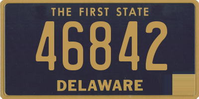 DE license plate 46842