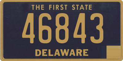 DE license plate 46843