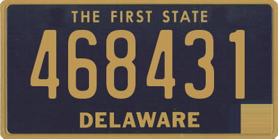 DE license plate 468431