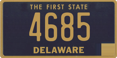 DE license plate 4685