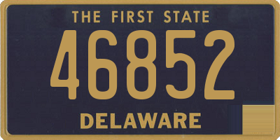 DE license plate 46852