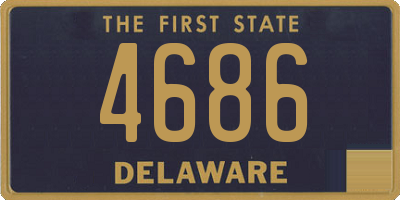 DE license plate 4686