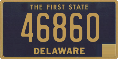 DE license plate 46860