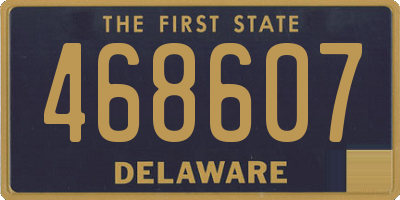 DE license plate 468607