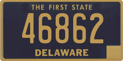 DE license plate 46862