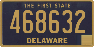 DE license plate 468632