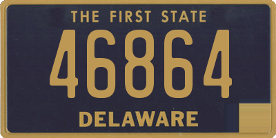 DE license plate 46864