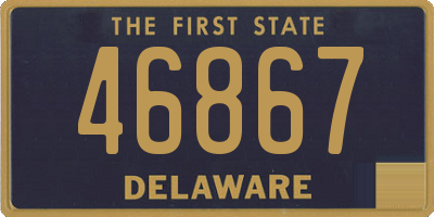 DE license plate 46867