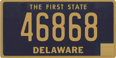 DE license plate 46868