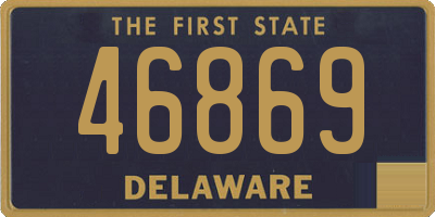 DE license plate 46869