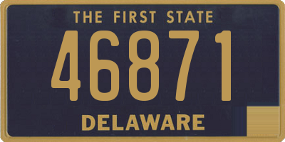 DE license plate 46871