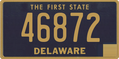 DE license plate 46872