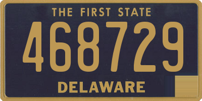 DE license plate 468729