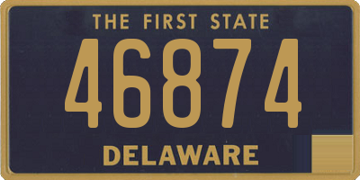 DE license plate 46874