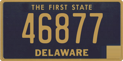 DE license plate 46877