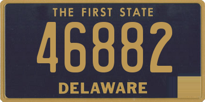 DE license plate 46882