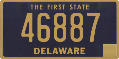 DE license plate 46887