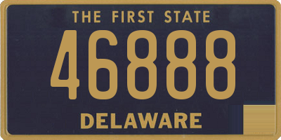 DE license plate 46888