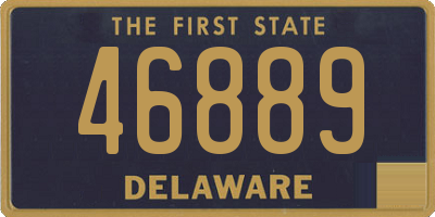 DE license plate 46889