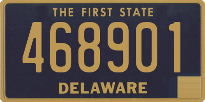 DE license plate 468901
