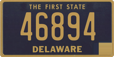 DE license plate 46894