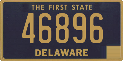 DE license plate 46896