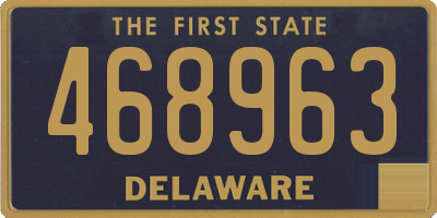 DE license plate 468963