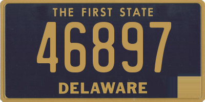 DE license plate 46897