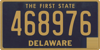DE license plate 468976