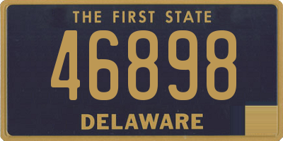 DE license plate 46898