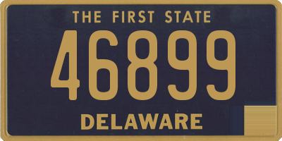 DE license plate 46899