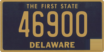 DE license plate 46900