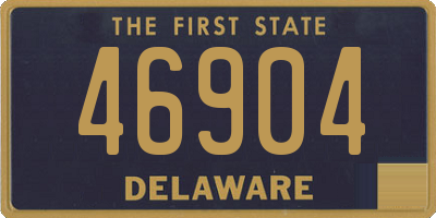 DE license plate 46904