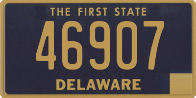 DE license plate 46907