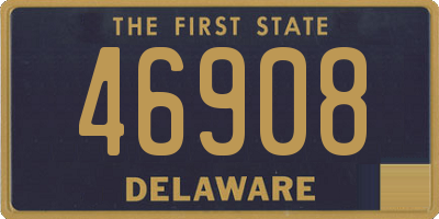 DE license plate 46908