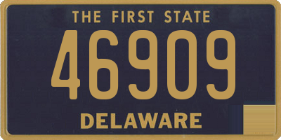 DE license plate 46909