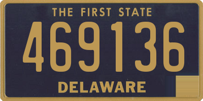 DE license plate 469136