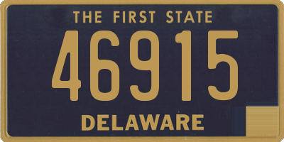 DE license plate 46915