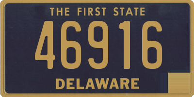 DE license plate 46916