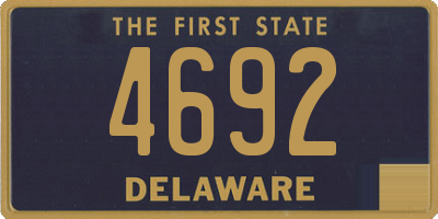 DE license plate 4692