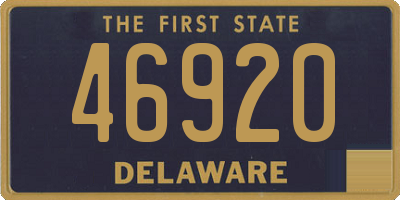 DE license plate 46920