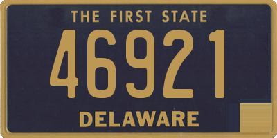 DE license plate 46921