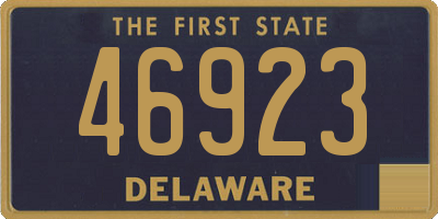 DE license plate 46923