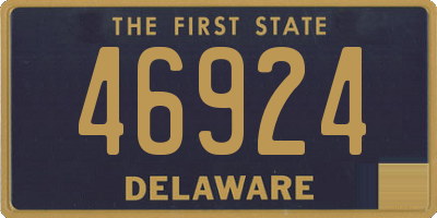 DE license plate 46924