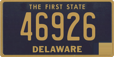 DE license plate 46926