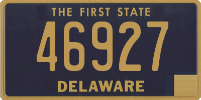 DE license plate 46927