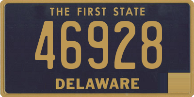 DE license plate 46928