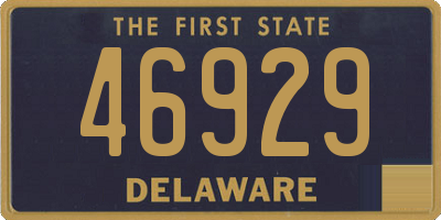 DE license plate 46929